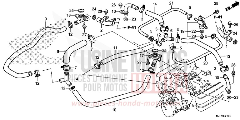 TUYAU D'EAU de F6C "Valkyrie" GRAPHITE BLACK (NHB01) de 2015